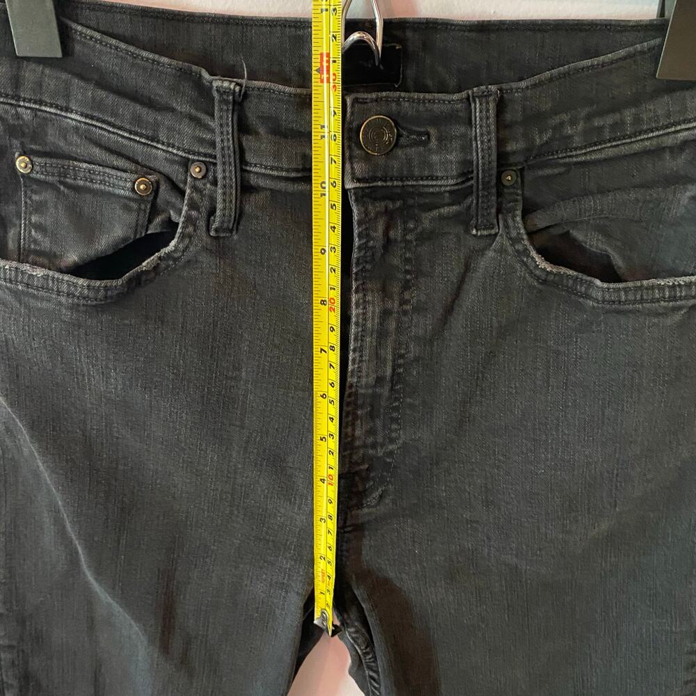 Mother High Waisted Rider Ankle Jeans Not Guilty Gray Black Straight Leg size 28 - Picture 12 of 15